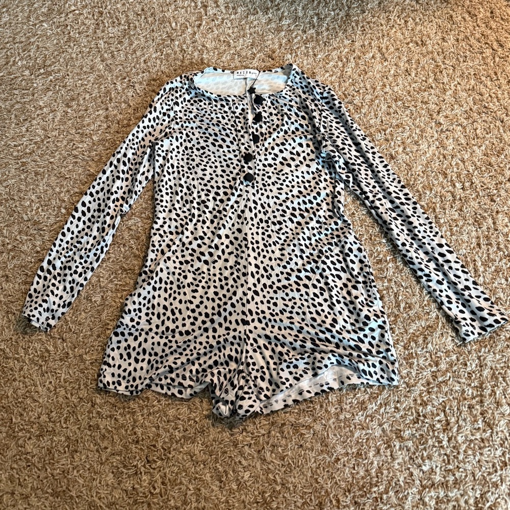 Mason Grey Romper Pajama